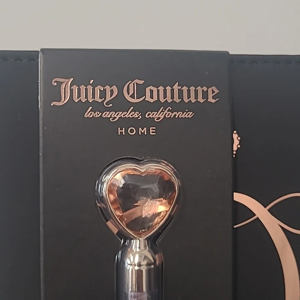 Juicy Couture Black and Gold Journal with Heart Pen
